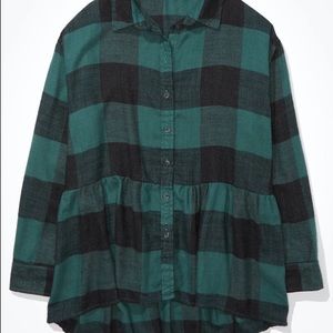 American Eagle babydoll flannel. Size XS.